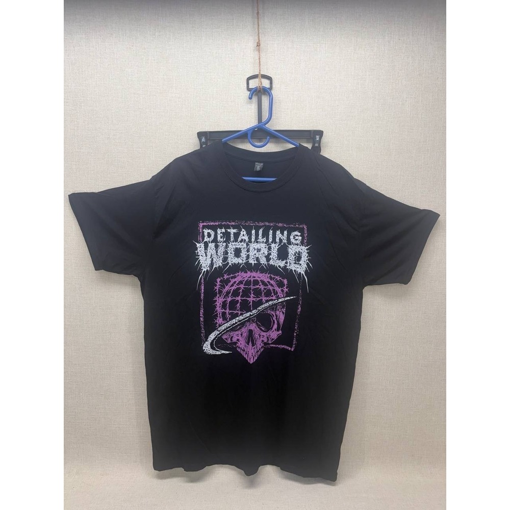 RTP Apparel Detailing World‎ Skull Graphic T-Shirt XL Black Ring Spun Cotton Tee